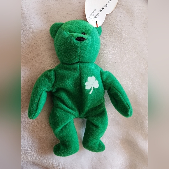 Ty Teenie Beanie Babies McDonalds Teddy Erin with tag 14 cm 1993 - Picture 3 of 6